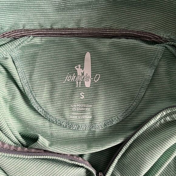 johnnie-O x Cisco Brewers Nantucket Vaughn Striped Performance Zip Men's Small - Picture 4 of 14